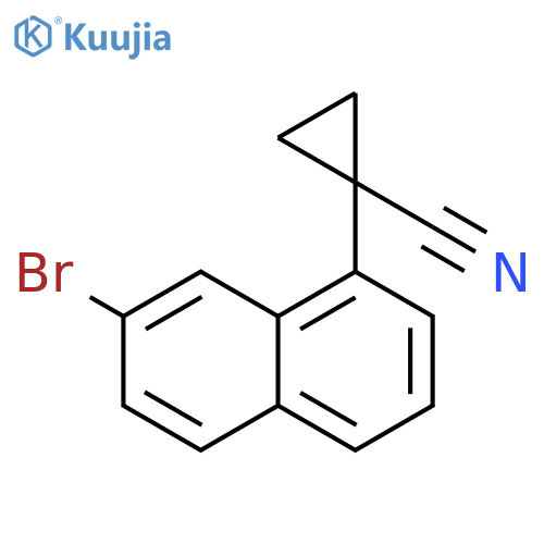 1-(7-Bromonaphthalen-1-yl)cyclopropane-1-carbonitrile structure
