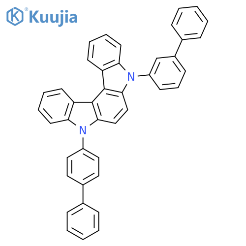 Indolo[2,3-c]carbazole, 5-[1,1'-biphenyl]-3-yl-8-[1,1'-biphenyl]-4-yl-5,8-dihydro- structure