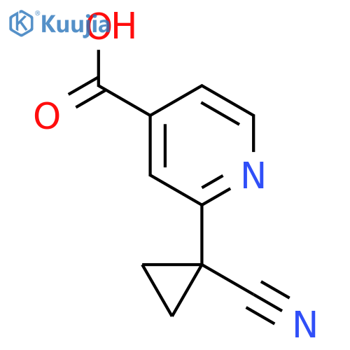 2-(1-Cyanocyclopropyl)isonicotinic acid structure