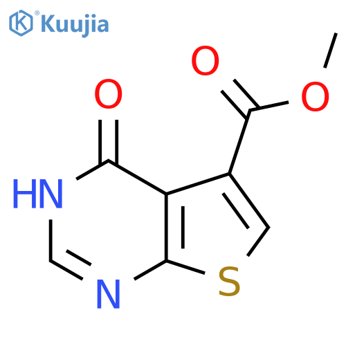 Methyl 4-oxo-3,4-dihydrothieno[2,3-d]pyrimidine-5-carboxylate structure