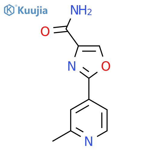 2-(2-Methylpyridin-4-yl)-1,3-oxazole-4-carboxamide structure