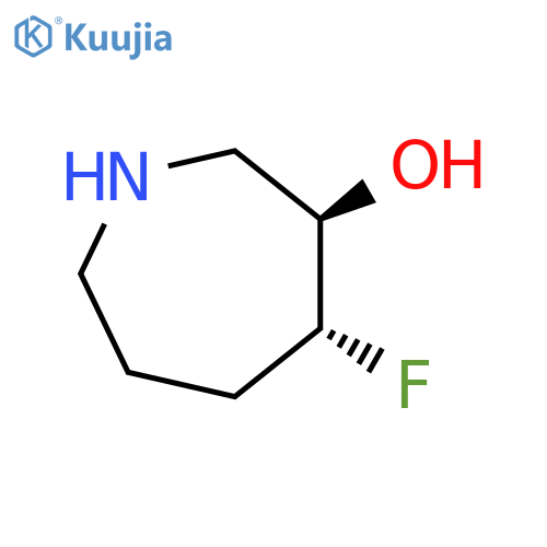 trans-4-fluoroazepan-3-ol structure