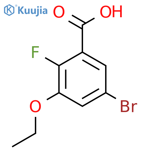 5-Bromo-3-ethoxy-2-fluorobenzoic acid structure