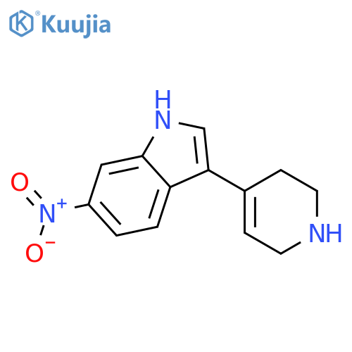 1H-Indole, 6-nitro-3-(1,2,3,6-tetrahydro-4-pyridinyl)- structure