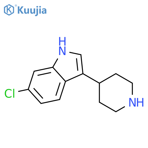 6-Chloro-3-piperidin-4-yl-1H-indole structure