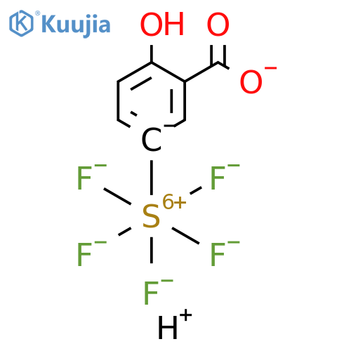 2-Hydroxy-5-(pentafluorothio)benzoic acid 95+% structure