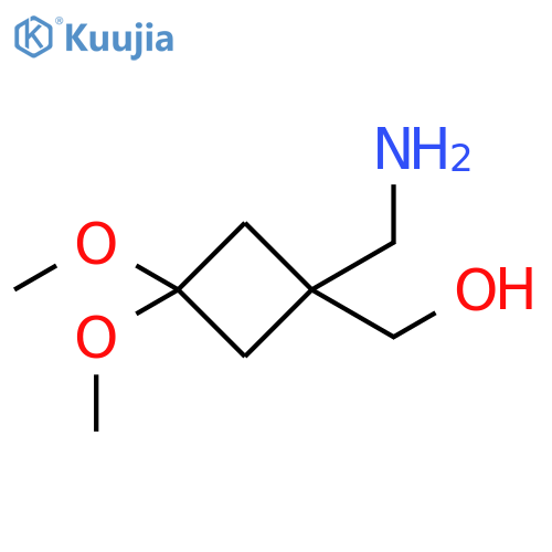 Cyclobutanemethanol, 1-(aminomethyl)-3,3-dimethoxy- structure