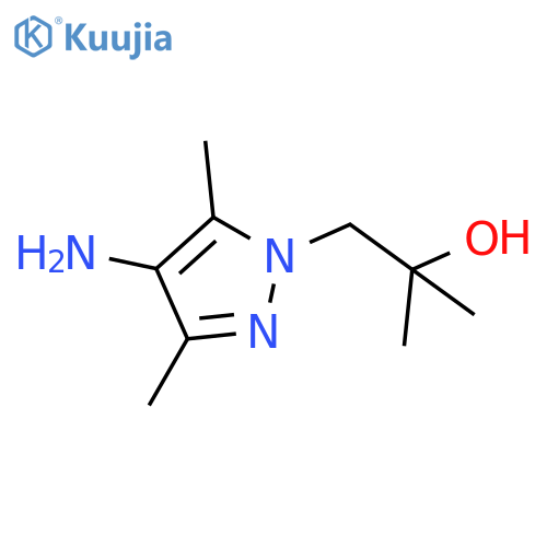 1-(4-amino-3,5-dimethyl-1H-pyrazol-1-yl)-2-methylpropan-2-ol structure