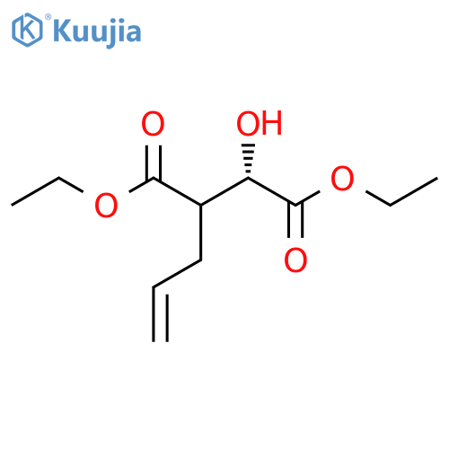 (2S)-3-Allyl-2-hydroxysuccinic acid diethyl ester structure