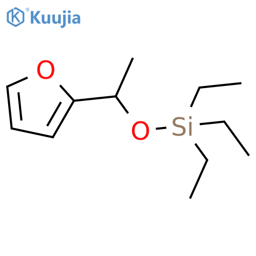 Silane, triethyl[1-(2-furanyl)ethoxy]- structure