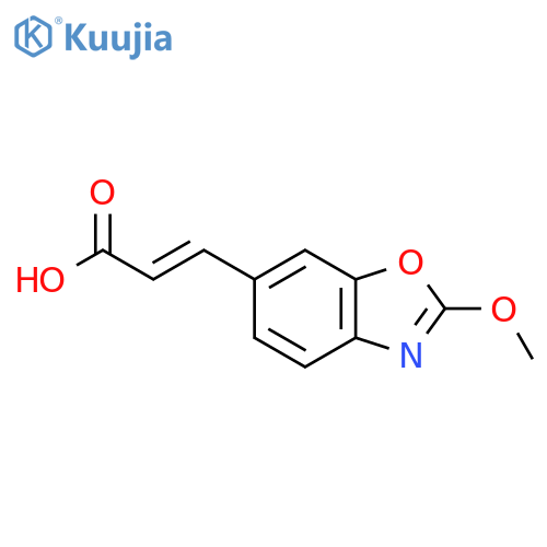 2-Methoxybenzo[d]oxazole-6-acrylic acid structure