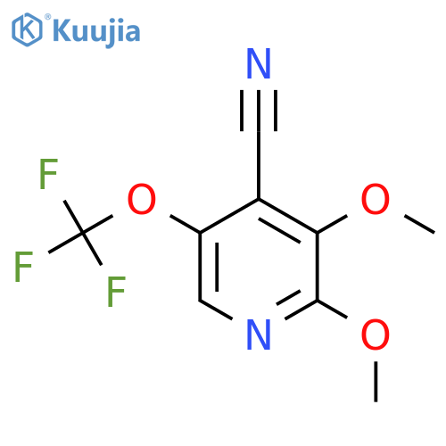 4-Cyano-2,3-dimethoxy-5-(trifluoromethoxy)pyridine structure