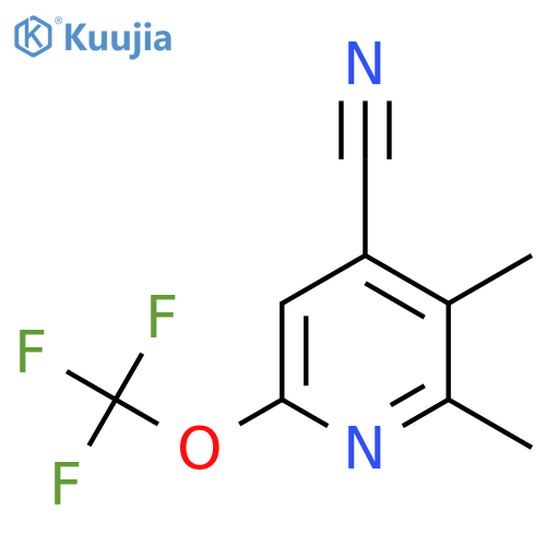4-Cyano-2,3-dimethyl-6-(trifluoromethoxy)pyridine structure