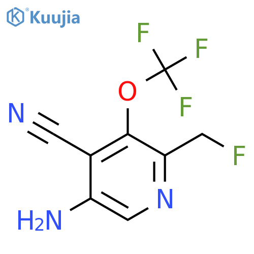 5-Amino-4-cyano-2-(fluoromethyl)-3-(trifluoromethoxy)pyridine structure