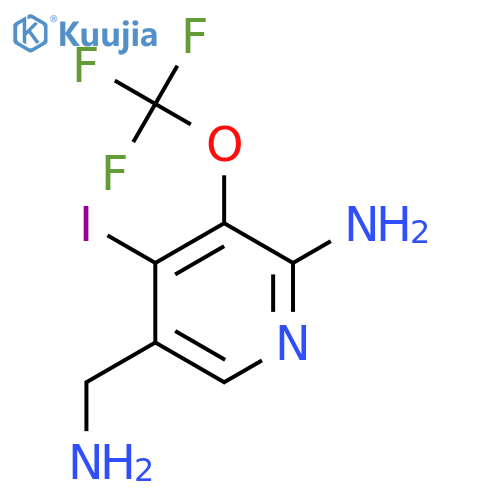 2-Amino-5-(aminomethyl)-4-iodo-3-(trifluoromethoxy)pyridine structure