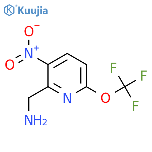2-(Aminomethyl)-3-nitro-6-(trifluoromethoxy)pyridine structure
