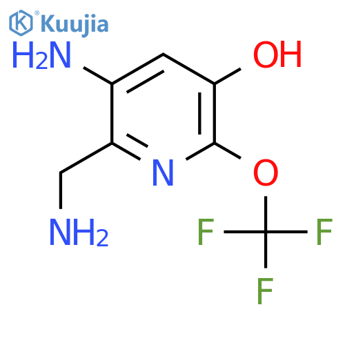 3-Amino-2-(aminomethyl)-5-hydroxy-6-(trifluoromethoxy)pyridine structure