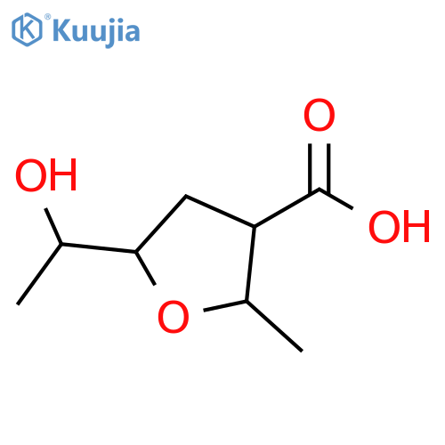5-(1-Hydroxyethyl)-2-methyloxolane-3-carboxylic acid structure