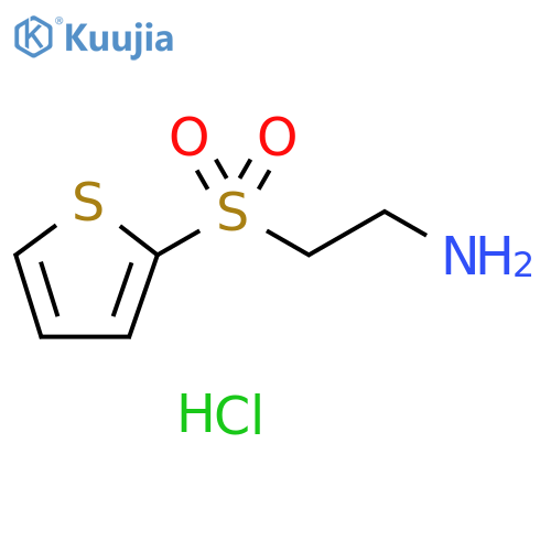 2-(thiophene-2-sulfonyl)ethan-1-amine hydrochloride structure