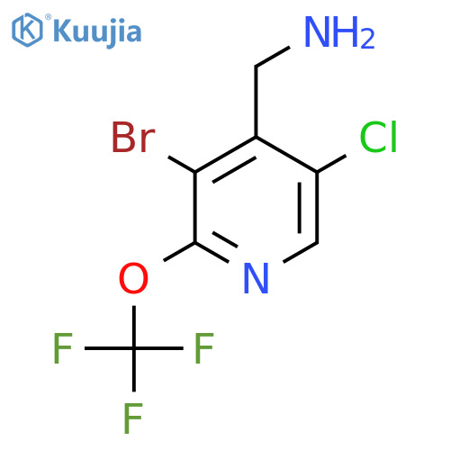 4-(Aminomethyl)-3-bromo-5-chloro-2-(trifluoromethoxy)pyridine structure