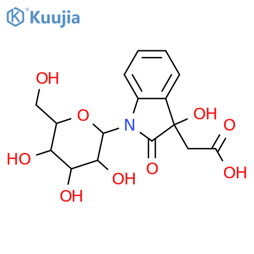 2,3-Dihydro-3-hydroxy-2-oxo-1H-indole-3-acetic acid; (S)-form, N-β-D-Glucopyranosyl structure