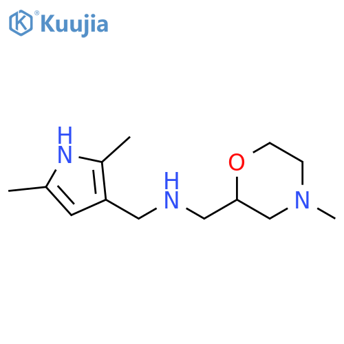 (2,5-dimethyl-1H-pyrrol-3-yl)methyl][(4-methylmorpholin-2-yl)methyl]amine structure