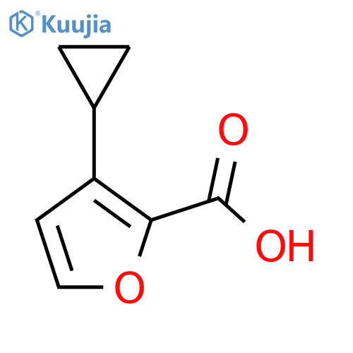 3-cyclopropylfuran-2-carboxylic acid structure
