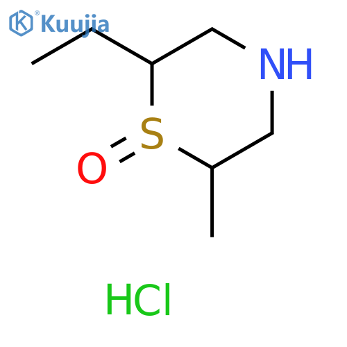2-ethyl-6-methyl-1λ?-thiomorpholin-1-one hydrochloride structure