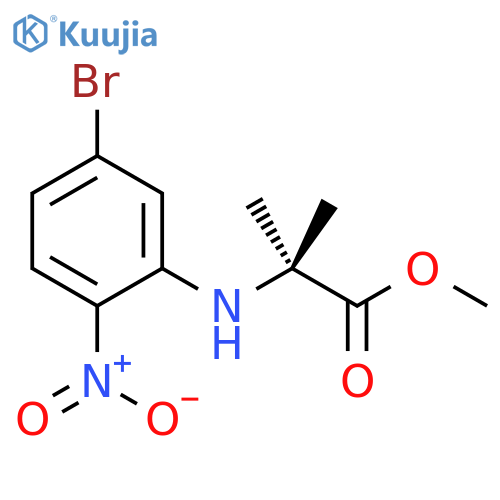 methyl 2-[(5-bromo-2-nitrophenyl)amino]-2-methylpropanoate structure