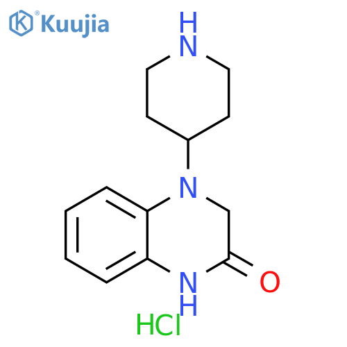 4-(Piperidin-4-yl)-1,2,3,4-tetrahydroquinoxalin-2-one dihydrochloride structure