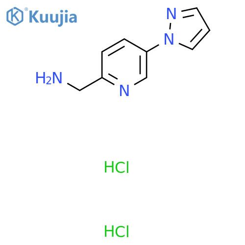 (5-(1H-Pyrazol-1-yl)pyridin-2-yl)methanamine dihydrochloride structure