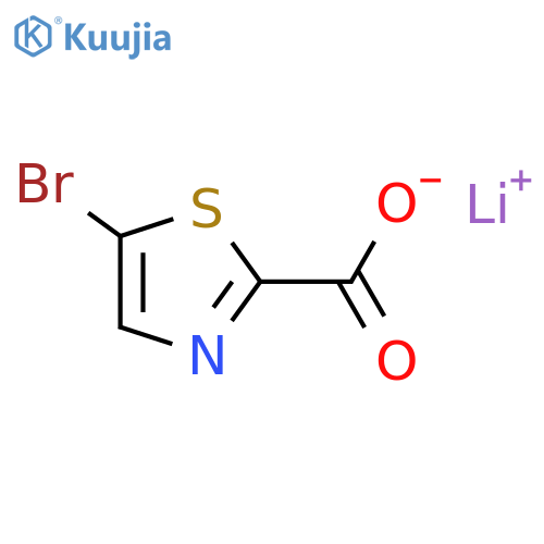Lithium 5-Bromo-1,3-thiazole-2-carboxylate structure
