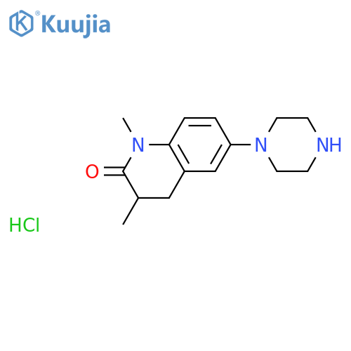 1,3-Dimethyl-6-(piperazin-1-yl)-1,2,3,4-tetrahydroquinolin-2-one hydrochloride structure