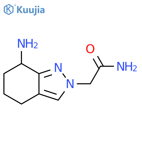2H-Indazole-2-acetamide, 7-amino-4,5,6,7-tetrahydro- structure