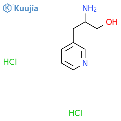 2-amino-3-(pyridin-3-yl)propan-1-ol dihydrochloride structure