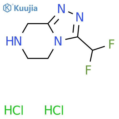 3-(Difluoromethyl)-5H,6H,7H,8H-1,2,4triazolo4,3-apyrazine Dihydrochloride structure