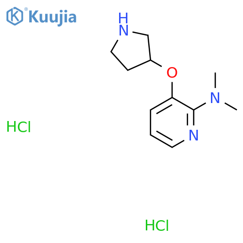 N,N-Dimethyl-3-(pyrrolidin-3-yloxy)pyridin-2-amine dihydrochloride structure