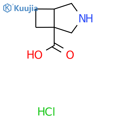 3-Azabicyclo[3.2.0]heptane-1-carboxylic acid hydrochloride structure