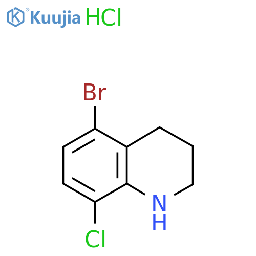 5-Bromo-8-chloro-1,2,3,4-tetrahydroquinoline hydrochloride structure