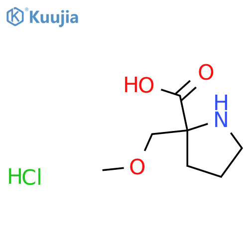 2-(Methoxymethyl)pyrrolidine-2-carboxylic acid hydrochloride structure