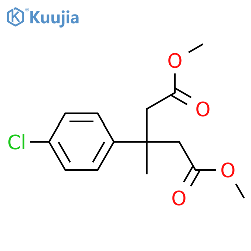 1,5-Dimethyl 3-(4-chlorophenyl)-3-methylpentanedioate structure