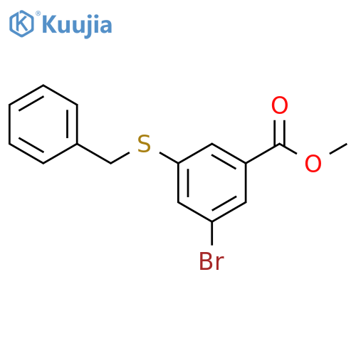 methyl 3-(benzylsulfanyl)-5-bromobenzoate structure