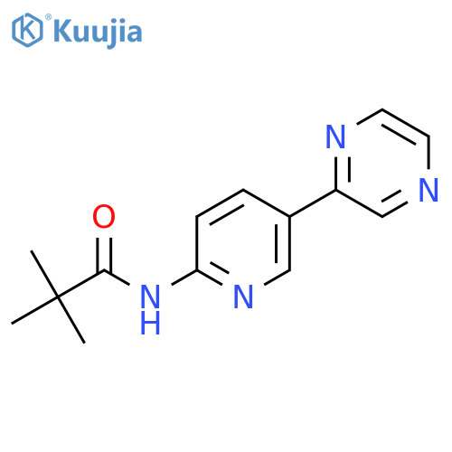 2,2-Dimethyl-N-[5-(pyrazin-2-yl)pyridin-2-yl]propanamide structure