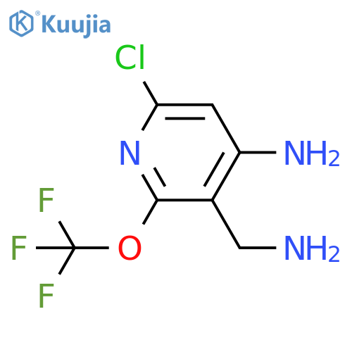 4-Amino-3-(aminomethyl)-6-chloro-2-(trifluoromethoxy)pyridine structure