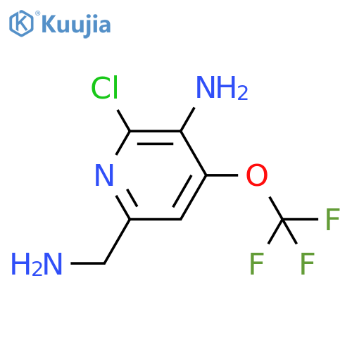 3-Amino-6-(aminomethyl)-2-chloro-4-(trifluoromethoxy)pyridine structure