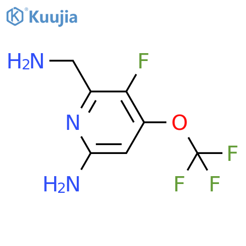 6-Amino-2-(aminomethyl)-3-fluoro-4-(trifluoromethoxy)pyridine structure