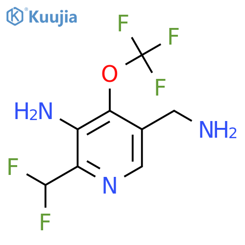 3-Amino-5-(aminomethyl)-2-(difluoromethyl)-4-(trifluoromethoxy)pyridine structure