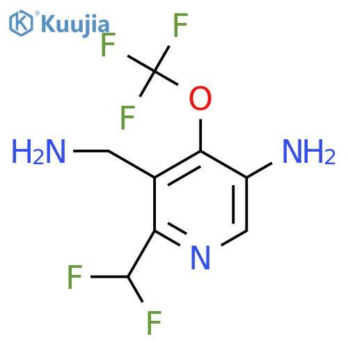 5-Amino-3-(aminomethyl)-2-(difluoromethyl)-4-(trifluoromethoxy)pyridine structure