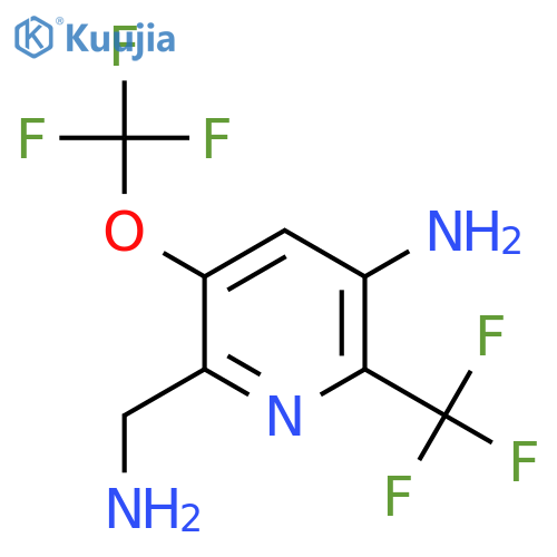 5-Amino-2-(aminomethyl)-3-(trifluoromethoxy)-6-(trifluoromethyl)pyridine structure