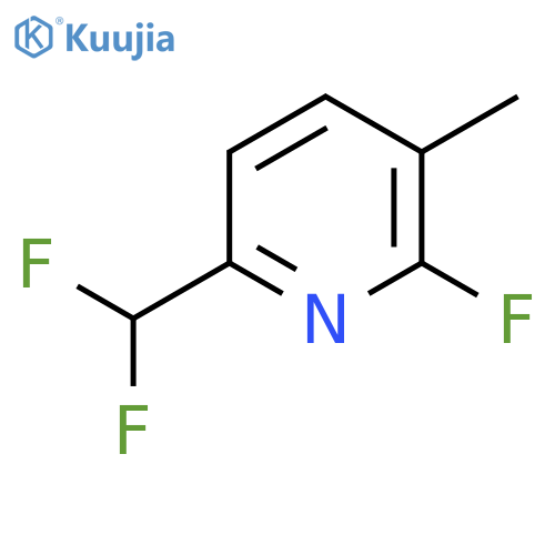 6-(Difluoromethyl)-2-fluoro-3-methylpyridine structure